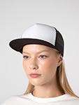 Бейсболка FLEXFIT арт. 6005FW NO FOAM (черный / белый)